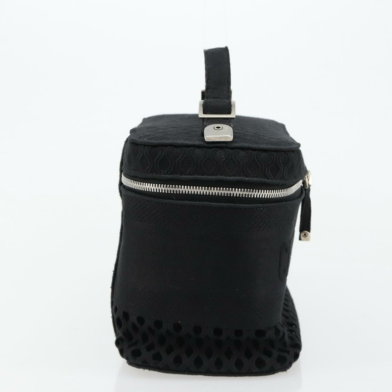 【日本直送】Christian Dior Vanity 手袋帆布黑色銀色正品 ka4453M-3