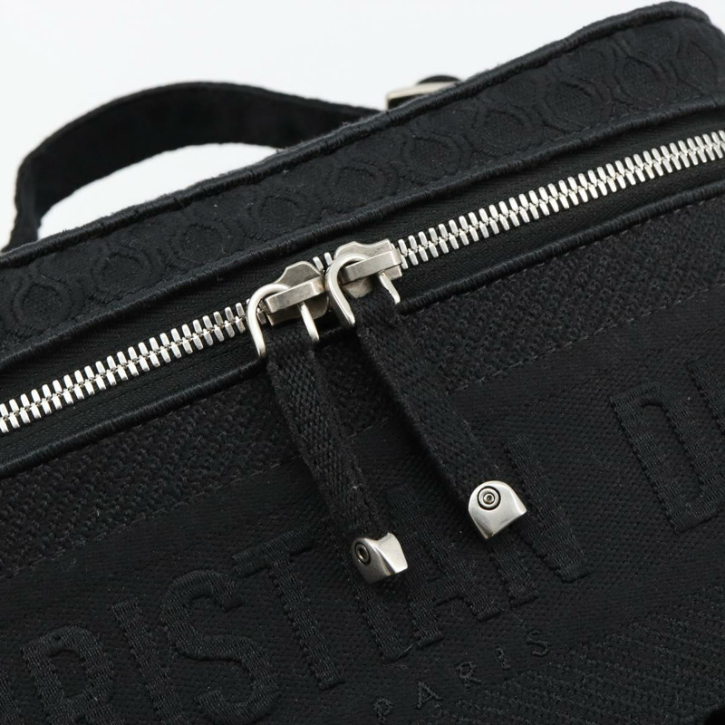 【日本直送】Christian Dior Vanity 手袋帆布黑色銀色正品 ka4453M-17