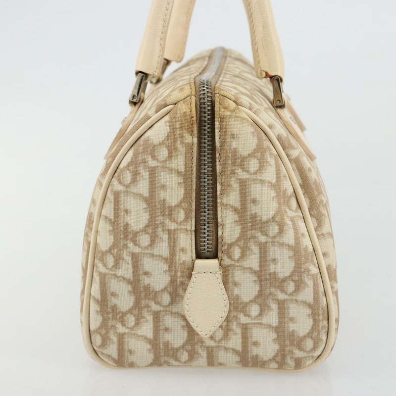 【日本直送】Christian Dior Trotter帆布浪漫手袋 PVC 米色銀色 正品 165275V-3