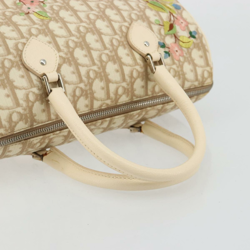 【日本直送】Christian Dior Trotter帆布浪漫手袋 PVC 米色銀色 正品 165275V-6