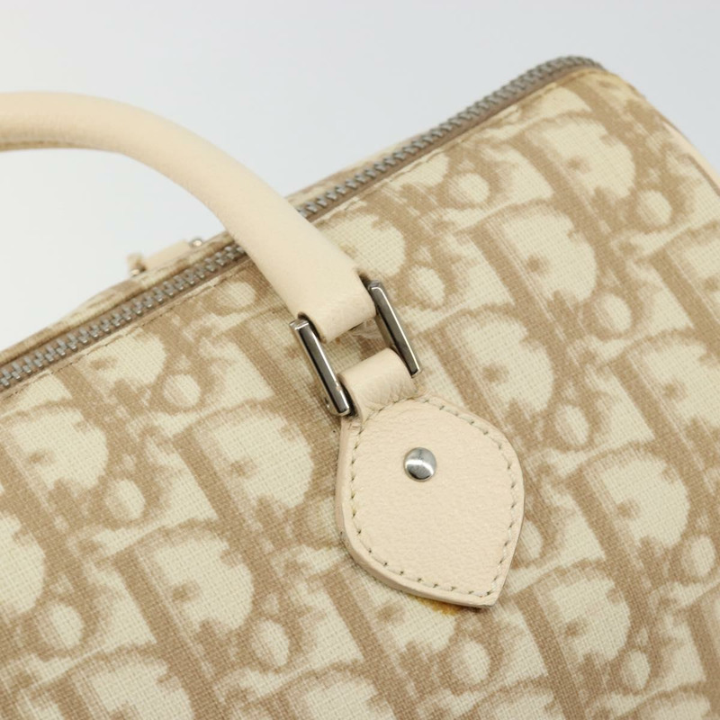 【日本直送】Christian Dior Trotter帆布浪漫手袋 PVC 米色銀色 正品 165275V-16