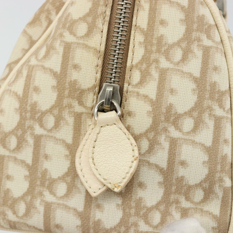 【日本直送】Christian Dior Trotter帆布浪漫手袋 PVC 米色銀色 正品 165275V-17
