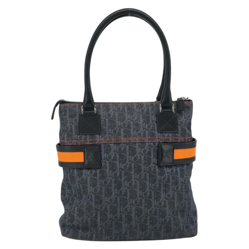 【日本直送】Christian Dior Trotter帆布手提包 藍色銀色 正品 bs35245A-1