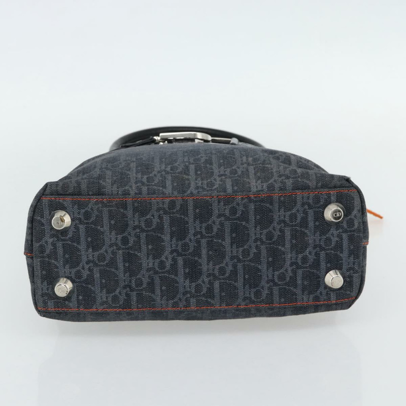 【日本直送】Christian Dior Trotter帆布手提包 藍色銀色 正品 bs35245A-4