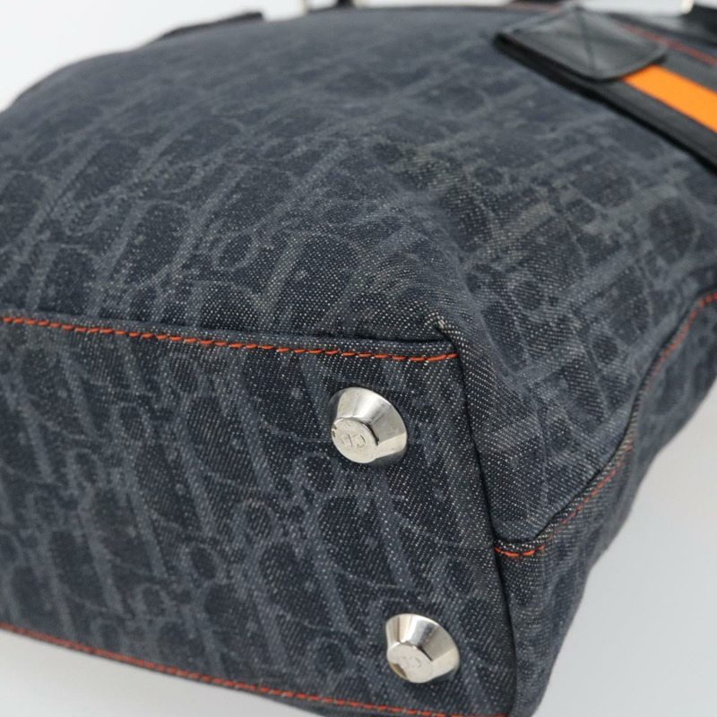 【日本直送】Christian Dior Trotter帆布手提包 藍色銀色 正品 bs35245A-15