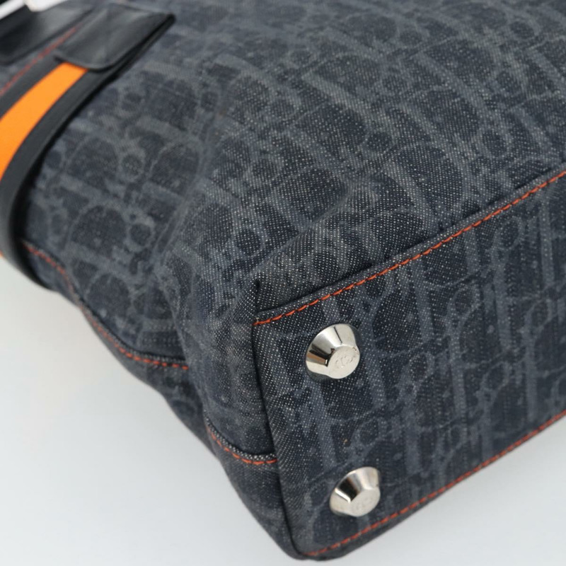【日本直送】Christian Dior Trotter帆布手提包 藍色銀色 正品 bs35245A-16