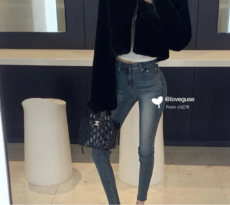 Chanel 香奈儿 黑金荔枝牛皮手提大盒子 化妆包 26开27*20*12-7