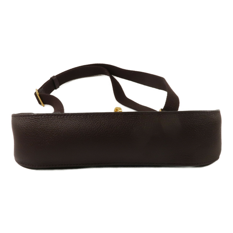 HERMES Evercolor皮革Mini Jypsiere肩背袋Chocolate-3