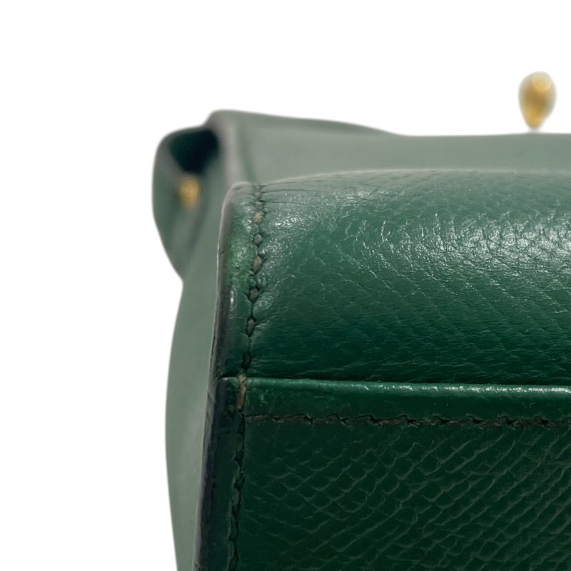 HERMES 愛馬仕 KELLY SPORT 側背凱莉包 EPSOM皮革 翡翠綠 金釦-6