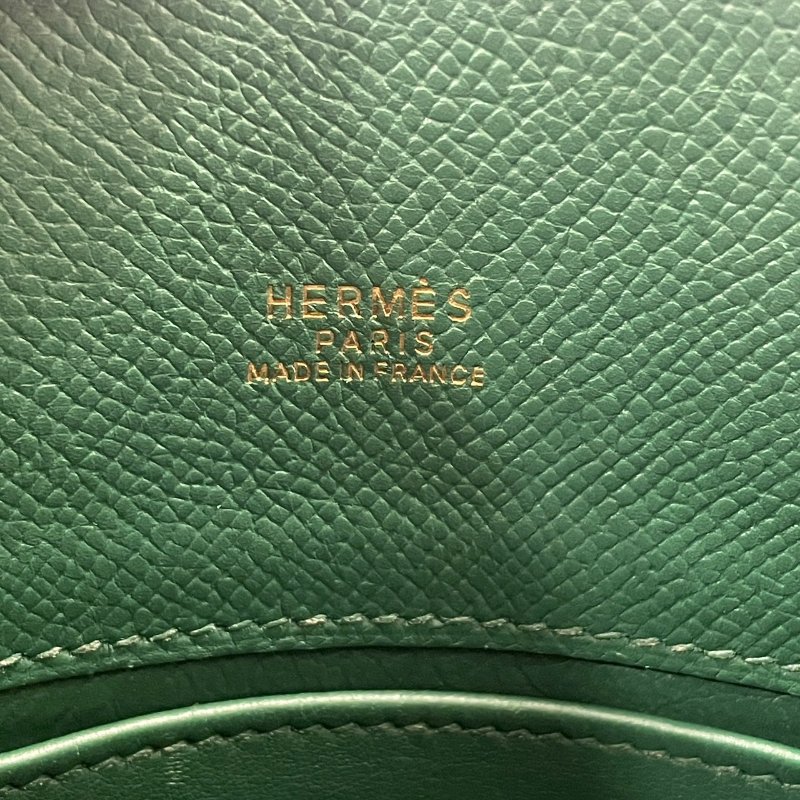 HERMES 愛馬仕 KELLY SPORT 側背凱莉包 EPSOM皮革 翡翠綠 金釦-14