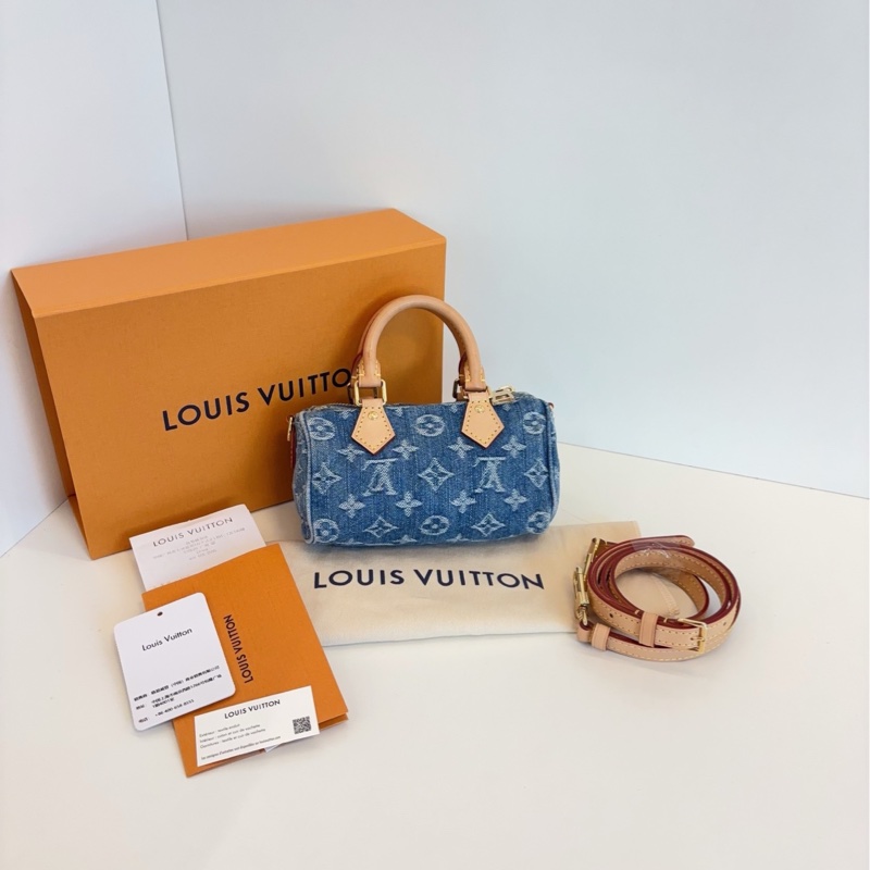 LV 牛仔丹宁speedy nano 芯片 16*10*7.5-1
