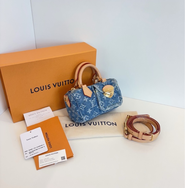 LV 牛仔丹宁speedy nano 芯片 16*10*7.5-2