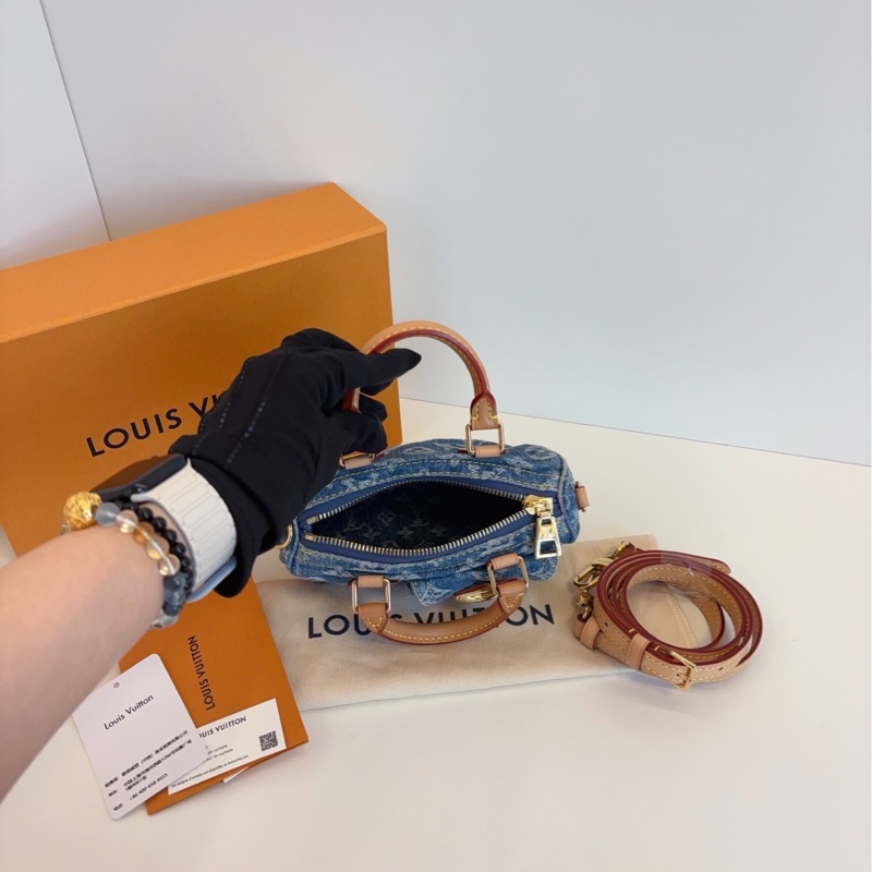 LV 牛仔丹宁speedy nano 芯片 16*10*7.5-10