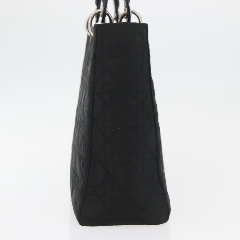 【日本直送】Christian Dior Lady Dior Canage 手提包 尼龍材質 黑色 銀色 正品 179983A-3