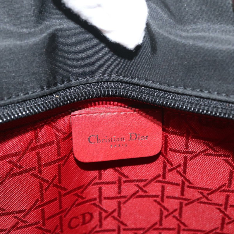【日本直送】Christian Dior Lady Dior Canage 手提包 尼龍材質 黑色 銀色 正品 179983A-17