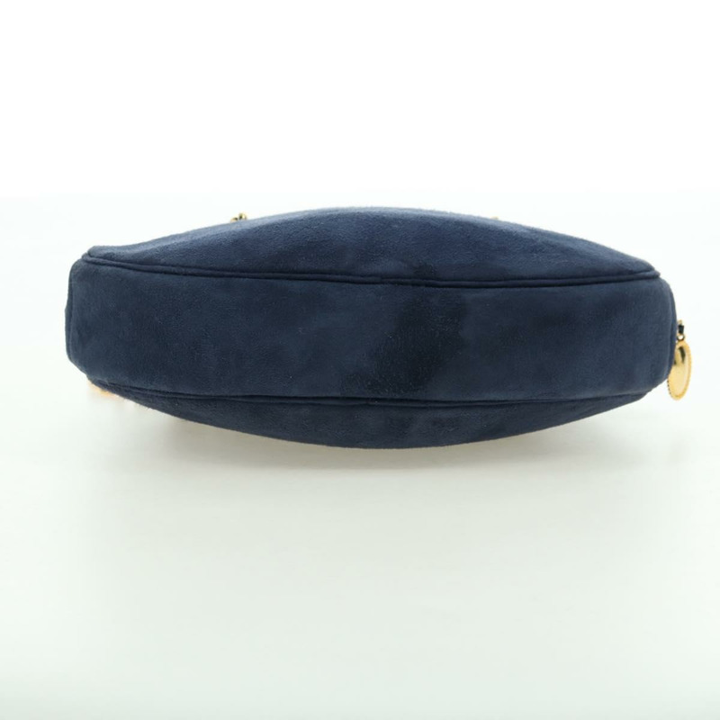 【日本直送】Christian Dior 鏈條肩背包 麂皮 海軍藍 金色 正品 BA12652V-4