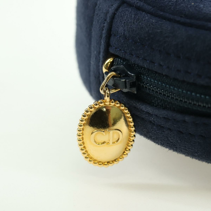 【日本直送】Christian Dior 鏈條肩背包 麂皮 海軍藍 金色 正品 BA12652V-9