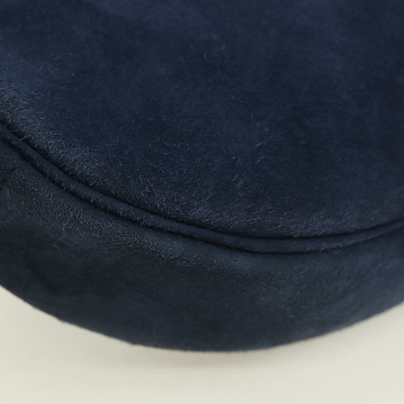 【日本直送】Christian Dior 鏈條肩背包 麂皮 海軍藍 金色 正品 BA12652V-13