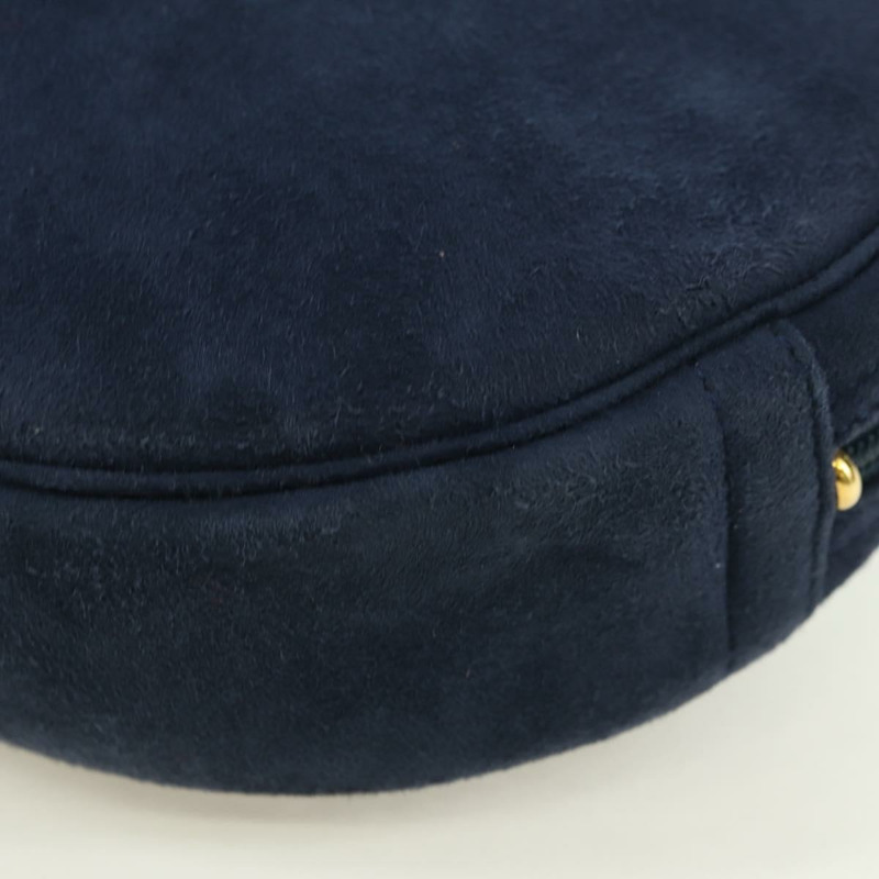 【日本直送】Christian Dior 鏈條肩背包 麂皮 海軍藍 金色 正品 BA12652V-16