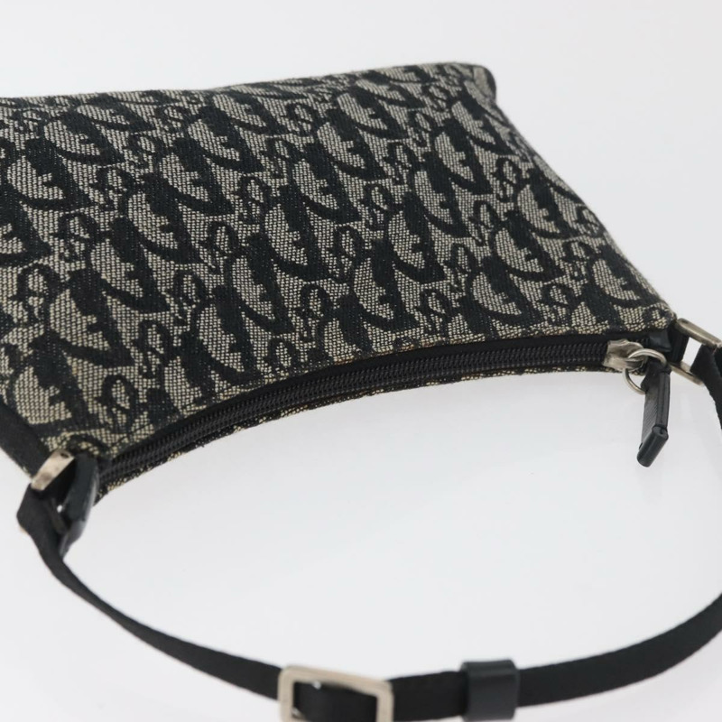 【日本直送】Christian Dior Trotter帆布配件包 黑色 銀色 正品 180859A-5