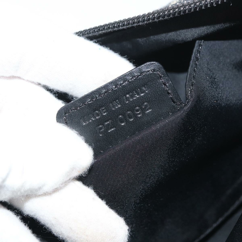 【日本直送】Christian Dior Trotter帆布配件包 黑色 銀色 正品 180859A-11