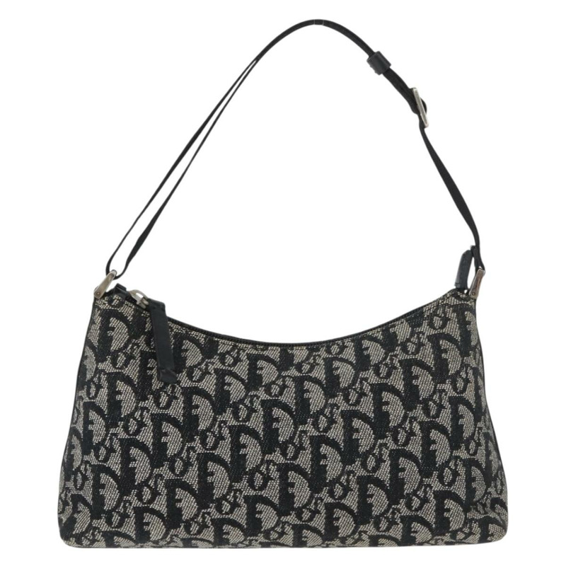 【日本直送】Christian Dior Trotter帆布配件包 黑色 銀色 正品 180859A-12