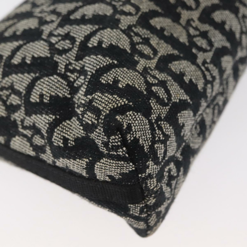【日本直送】Christian Dior Trotter帆布配件包 黑色 銀色 正品 180859A-14