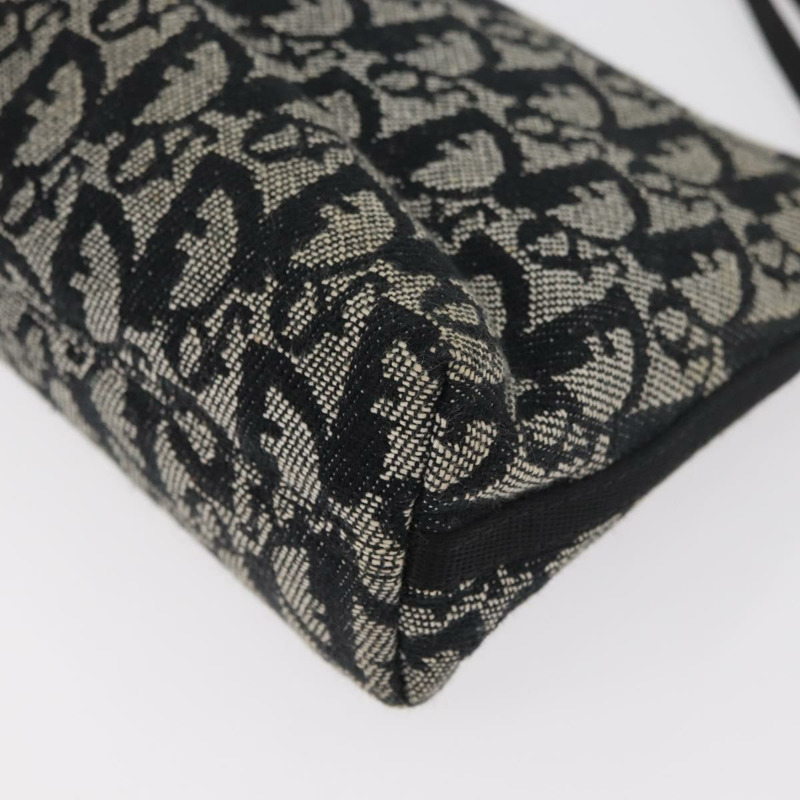 【日本直送】Christian Dior Trotter帆布配件包 黑色 銀色 正品 180859A-15