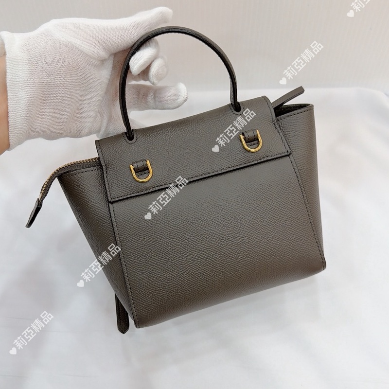 莉亞精品♡Celine Pico鯰魚包 灰 二手-5