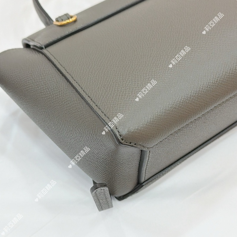 莉亞精品♡Celine Pico鯰魚包 灰 二手-10