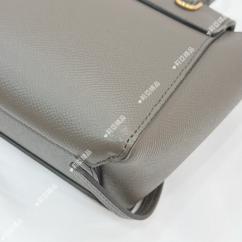 莉亞精品♡Celine Pico鯰魚包 灰 二手-11