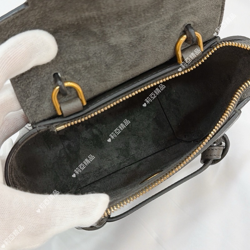 莉亞精品♡Celine Pico鯰魚包 灰 二手-18