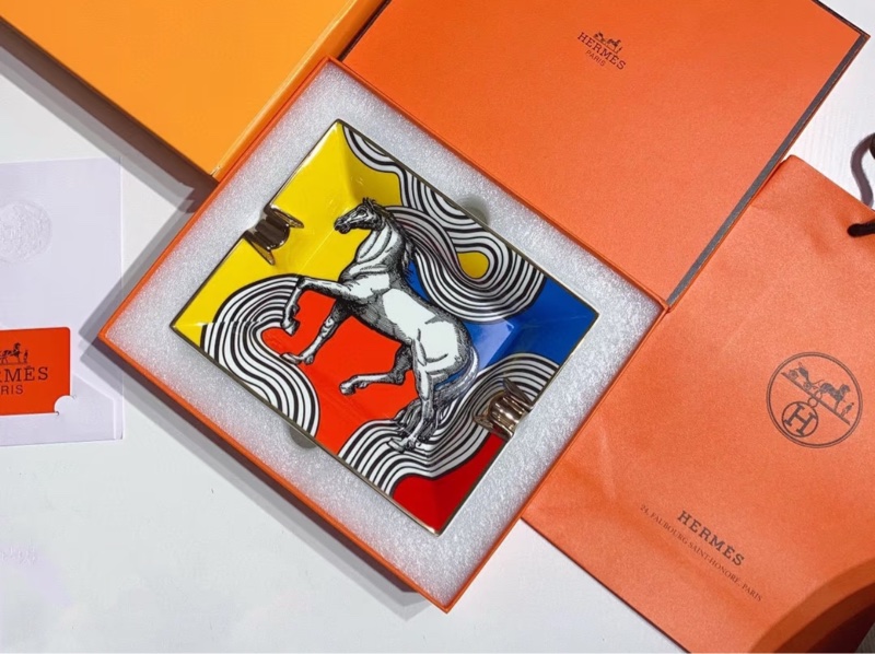💖Hermes 愛馬仕 經典置物盤 煙灰缸 裝飾盤💖 全新 馬款-1