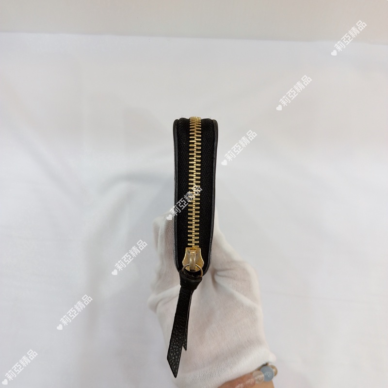 莉亞精品♡ 小牛皮拉鍊長夾 二手-5