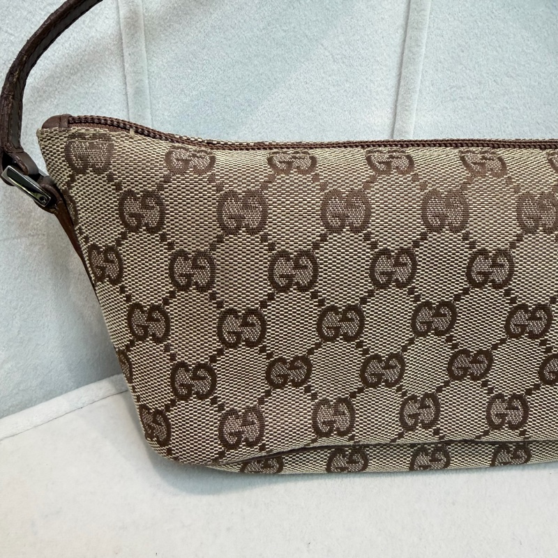 Gucci GG Canvas Boat Pouch 老花腋下包 XA485-4
