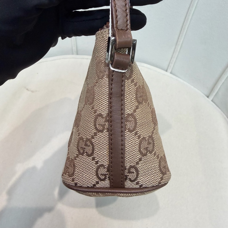 Gucci GG Canvas Boat Pouch 老花腋下包 XA485-7