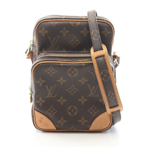 路易威登 Amazon 肩斜背包 M45236 Monogram 帆布皮革棕色