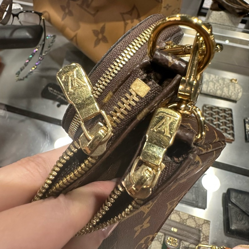 狀況好🌟Louis Vuitton LV Multi Pochette Accessories 五合一 粉肩帶 |Classic Trend CT精品|台北東區實體-9