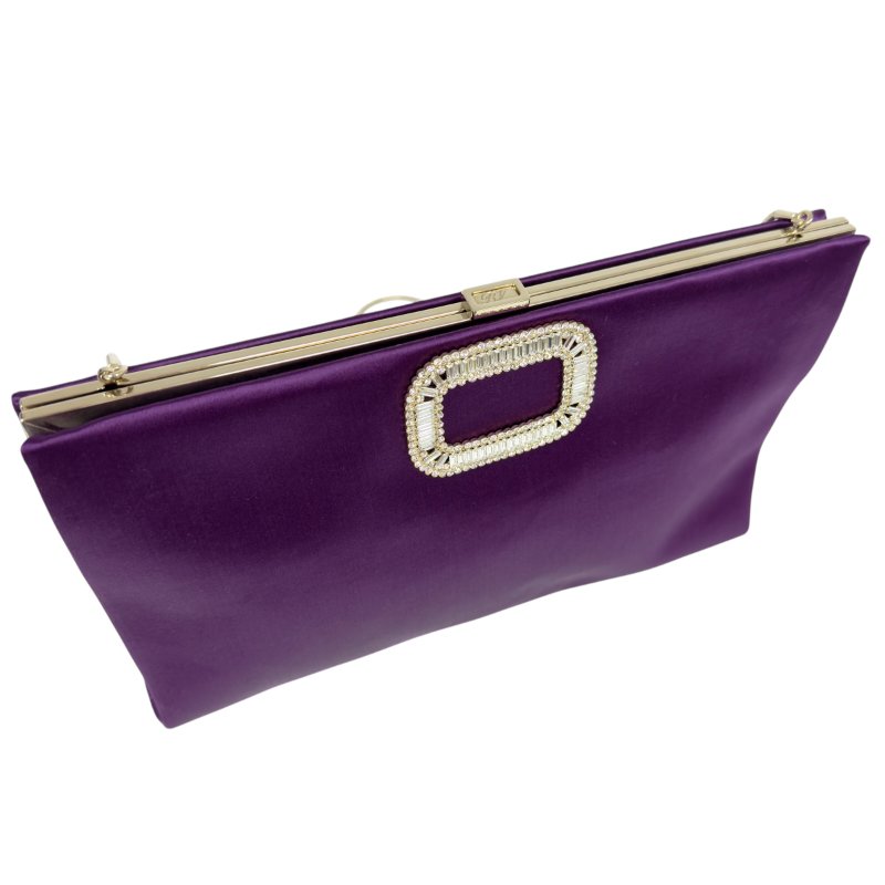ROGER VIVIER 水鑽方扣 2用包-12