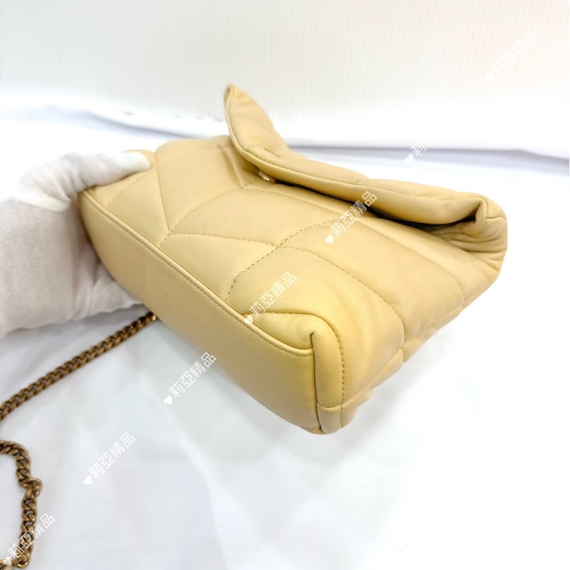 莉亞精品♡ YSL 小雞黃雲朵包 二手-8