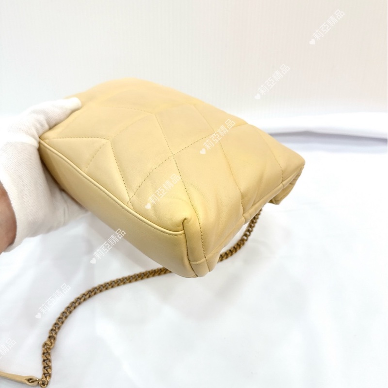 莉亞精品♡ YSL 小雞黃雲朵包 二手-10