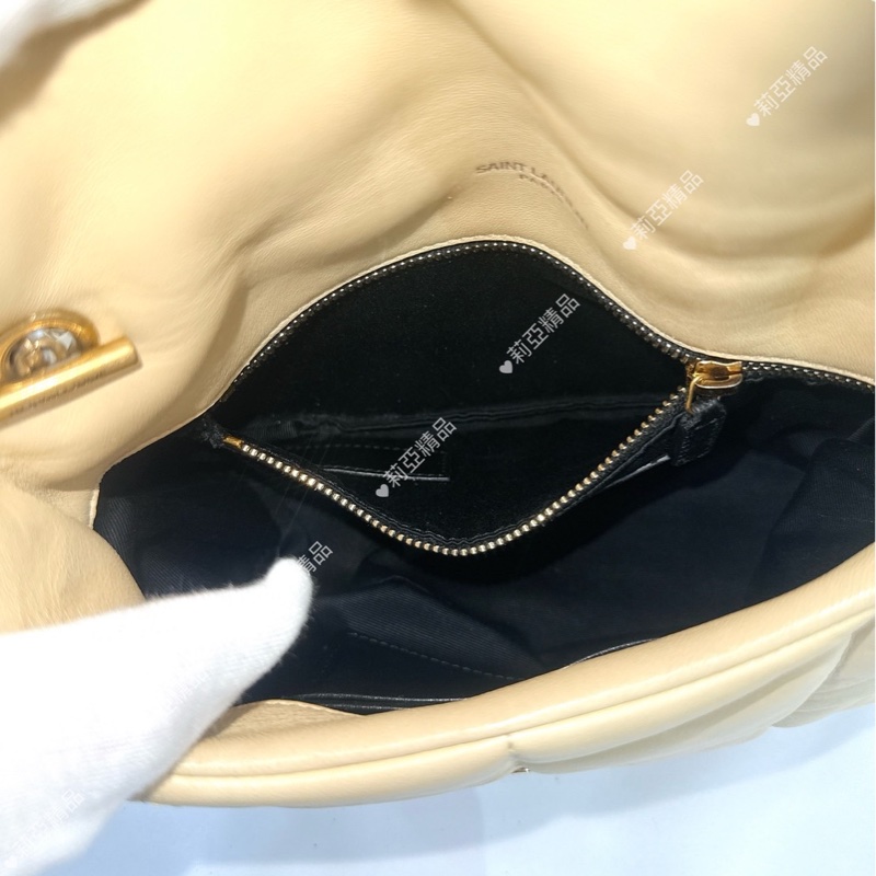 莉亞精品♡ YSL 小雞黃雲朵包 二手-13