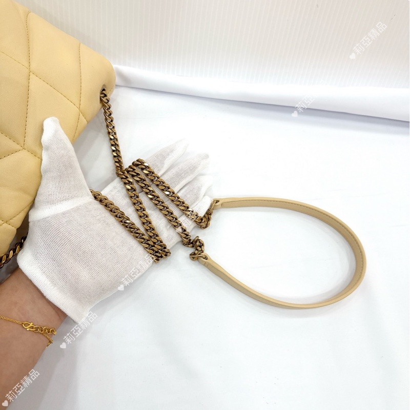 莉亞精品♡ YSL 小雞黃雲朵包 二手-15