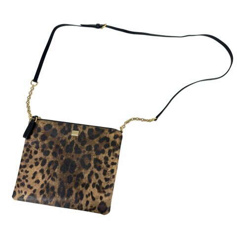 DOLCE & GABBANA 豹紋 斜揹袋