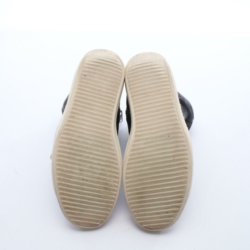 Rick Owens GEOBASKET 黑色真皮運動鞋,二手男款-3