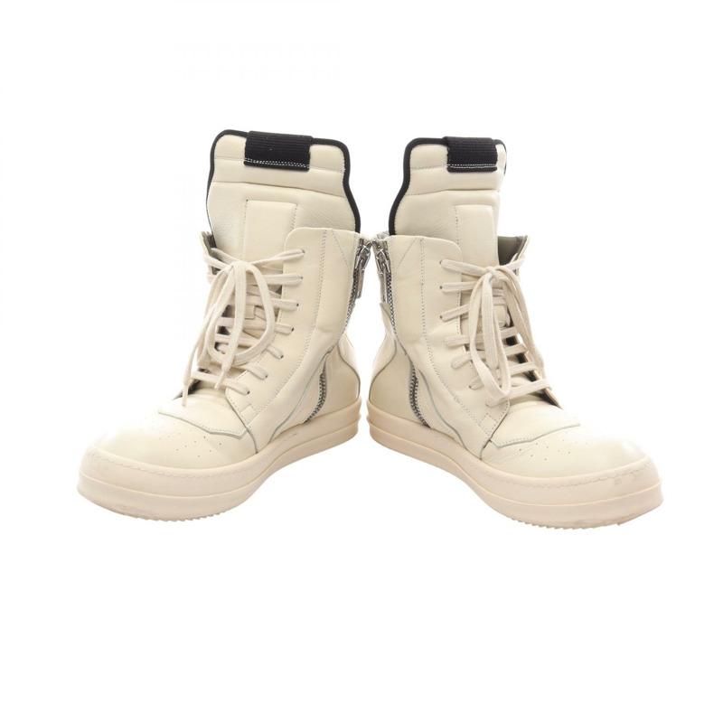 Rick Owens Geo 籃球鞋,米色皮革,二手男款-2