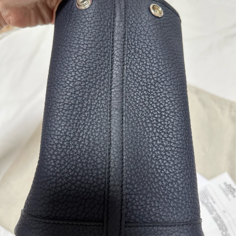 Hermès 愛馬仕 Garden Party GP30 U刻 全皮深藍色銀扣閒置-5