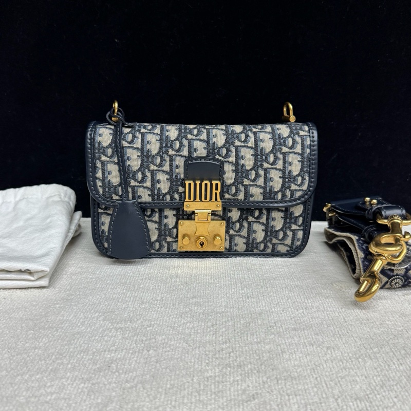 Dior 迪奧 Addict 郵差包 老花刺繡-0