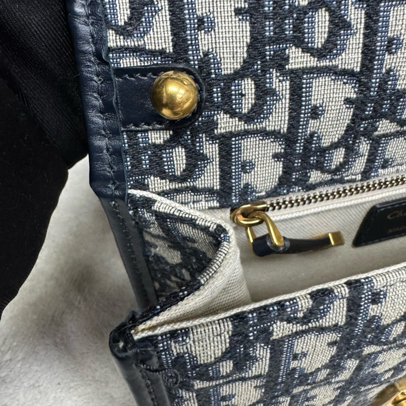 Dior 迪奧 Addict 郵差包 老花刺繡-13