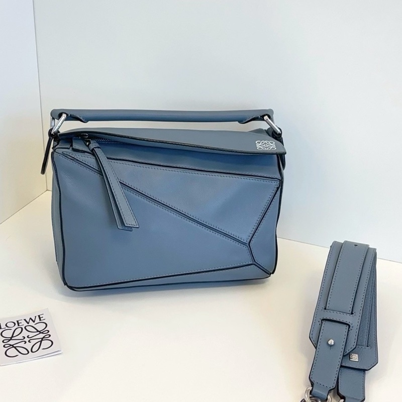LOEWE羅意威puzzle霧霾藍幾何變形包小號🤖🤖-10
